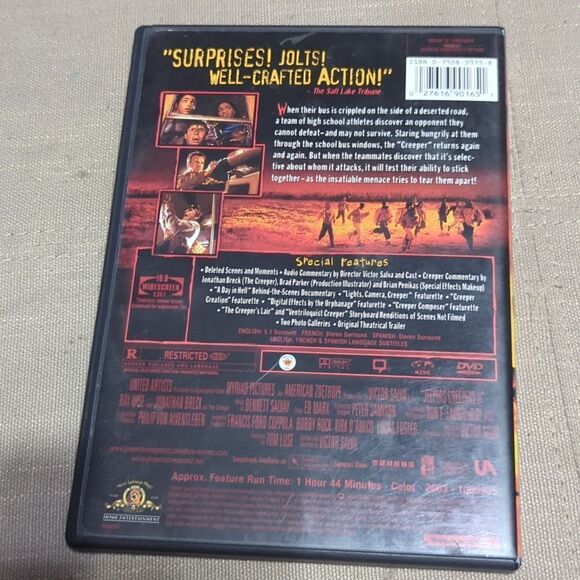 Jeepers Creepers Double Feature 1 & 2  lot of 2 DVDs - Picture 6 of 7